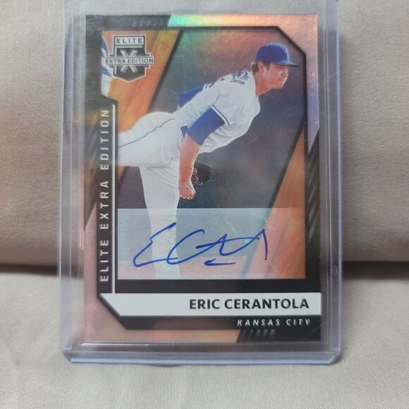 Eric Cerantola 2021 Panini Elite Extra Edition autographed holographic card #139 - Picture 1 of 13